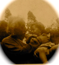 Baby Paulette in Einstein’s arms – an auspicious beginning!